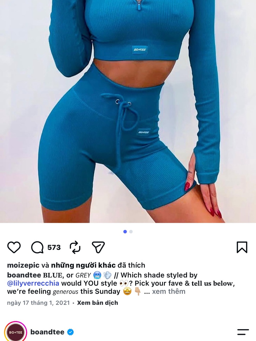 BoandTee High-Waist Teal Ribbed Bike Shorts